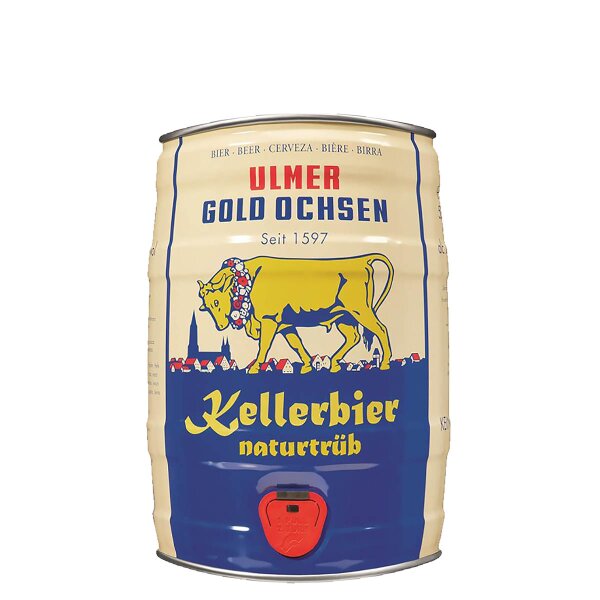 Gold ox cellar beer 5 liter keg / party keg