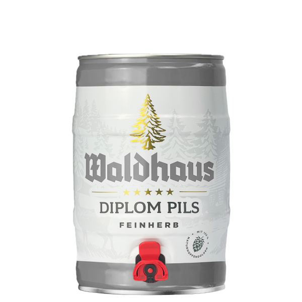 Waldhaus Diplom Pils 5 Liter Fass / Party-Fass