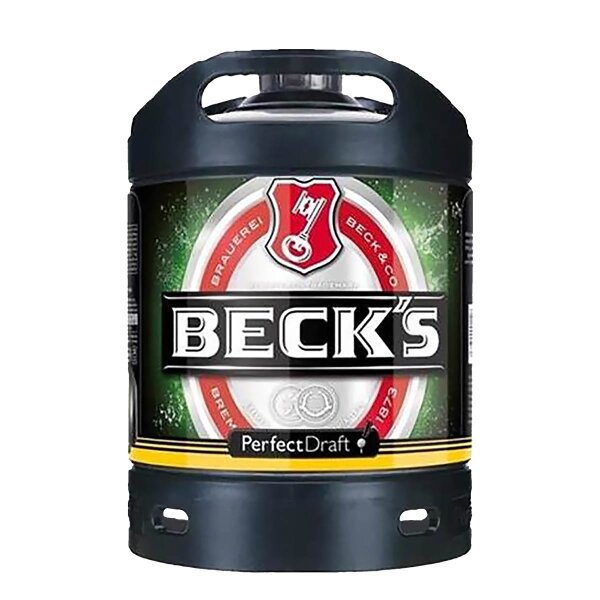 Becks Pils Perfect Draft 6 liter keg returnable