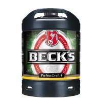Becks Pils Perfect Draft fût de 6 litres consigne