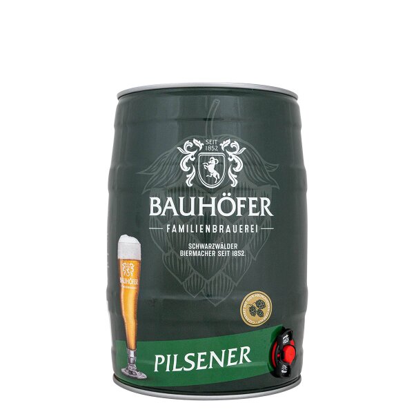 Bauhöfer Pils 5 liter Fass / Partyfass EINWEG