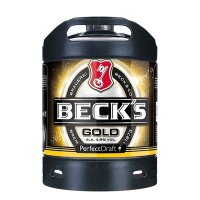 Becks Gold Perfect Draft f&ucirc;t de 6 litres consigne