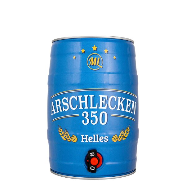 Arschlecken 350 Hell by Sepp Bumsinger 5 litre keg / party keg ONWAY