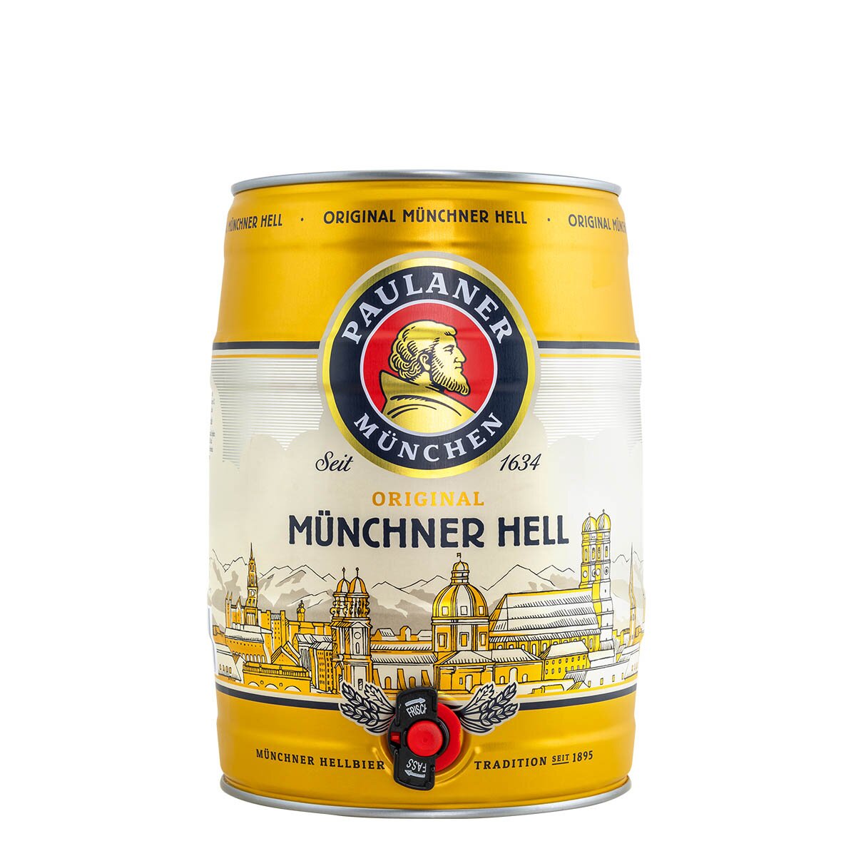 5l Münchner Paulaner Hell Partyfass✓ Fass✓ Münchner Hell Paulaner