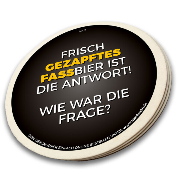Bierfass24 Beer Coaster No. 2 – Pack of 10