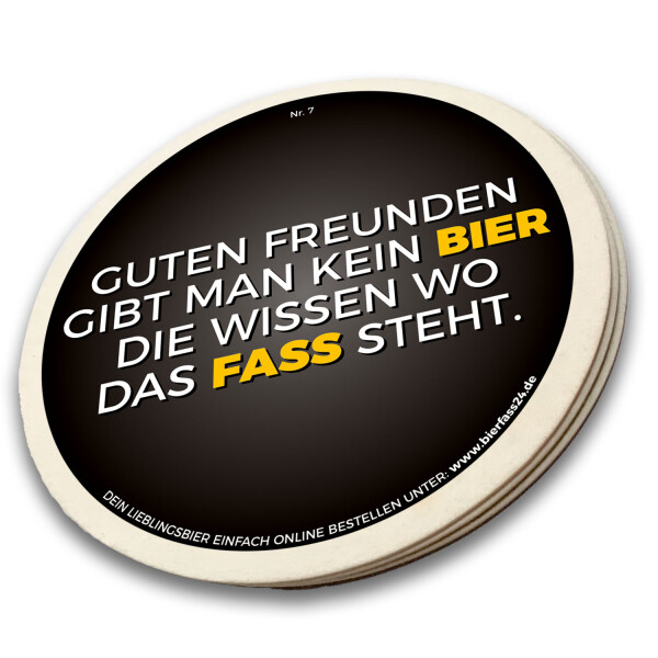 Sous-bock bière Bierfass24 n° 7 – lot de 10