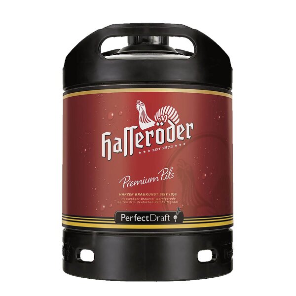 Hasser&ouml;der Pils Perfect Draft 6 liter keg returnable