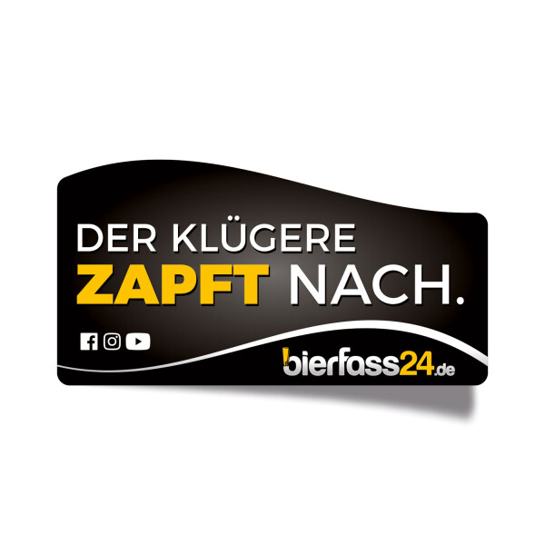 Bierfass24 Beer Sticker – The Clever One Pours Another