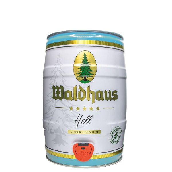 Waldhaus Hell 5 litre barrel / party barrel ONWAY